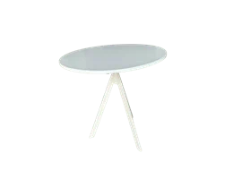 שולחן קפה 3 רגליים לבן