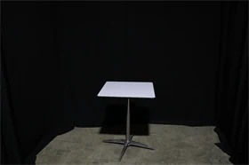שולחן קפה מרובע 60X60 - רגל ניקל