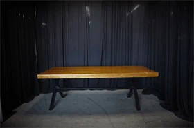 שולחן עץ חשוף 110X220