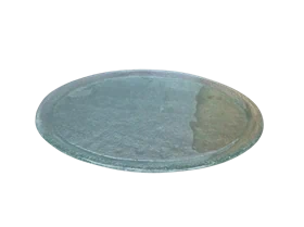 צלחת הגשה עגולה זכוכית