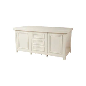 שולחן הגשה סגור 90X180 - לבן