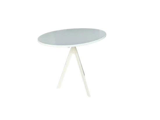 שולחן קפה 3 רגליים לבן