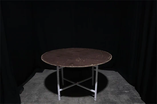 שולחן פלטת עץ - קוטר 120
