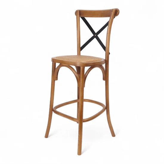 כיסא בר  קרוס איקס - חום