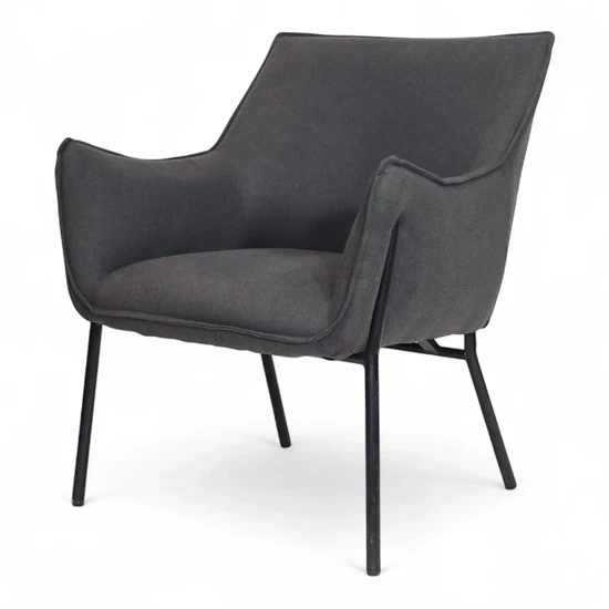 כורסת פאנל מרובעת- אפורה