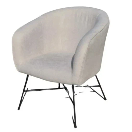 כורסת פאנל עגולה - שמנת