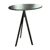 שולחן בר 3 רגליים שחור